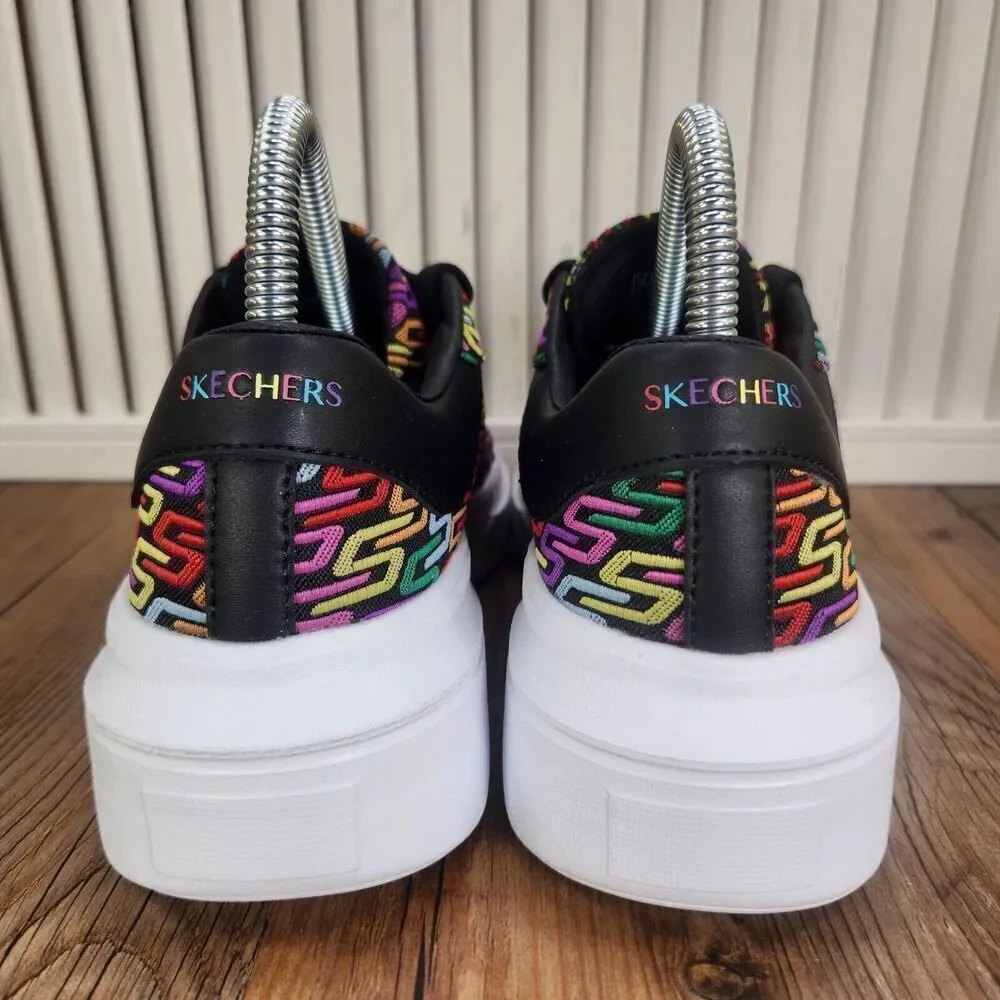 Skechers Cordova Classic High Status 185067 Women 6 Colorful Sporty Tennis Shoes